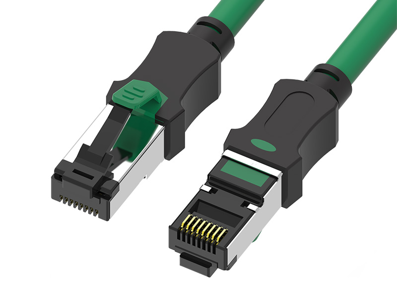 Ekranowany dwukolorowy kabel krosowy S/FTP CAT.6A