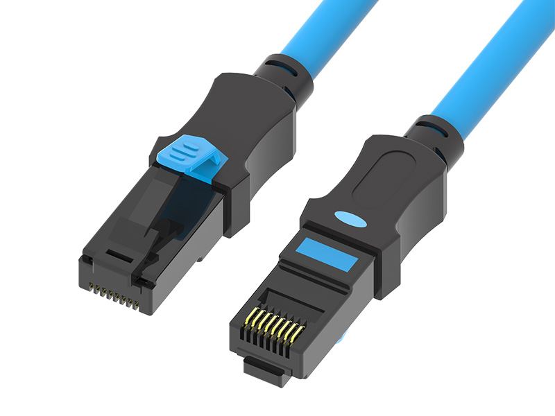 Nieekranowany dwukolorowy kabel krosowy U/UTP CAT.6A
